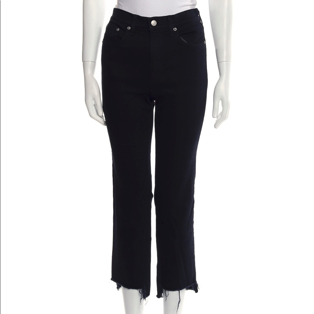 rag & bone Black Straight Leg Jeans